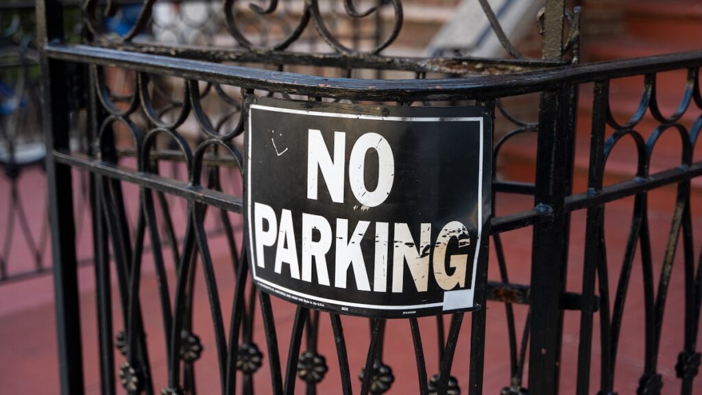 How is approval obtained and the no parking sign installed